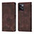 Coque Portefeuille Livre Cuir Etui Clapet YB1 pour Oppo Reno9 5G Marron