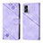 Coque Portefeuille Livre Cuir Etui Clapet YB1 pour Realme Narzo 50 5G Violet