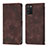 Coque Portefeuille Livre Cuir Etui Clapet YB1 pour Samsung Galaxy A02s Marron