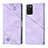 Coque Portefeuille Livre Cuir Etui Clapet YB1 pour Samsung Galaxy A02s Violet