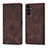 Coque Portefeuille Livre Cuir Etui Clapet YB1 pour Samsung Galaxy A14 4G Marron