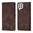 Coque Portefeuille Livre Cuir Etui Clapet YB1 pour Samsung Galaxy M32 4G Marron