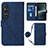 Coque Portefeuille Livre Cuir Etui Clapet YB1 pour Sony Xperia 1 V Bleu