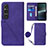 Coque Portefeuille Livre Cuir Etui Clapet YB1 pour Sony Xperia 1 V Violet