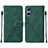 Coque Portefeuille Livre Cuir Etui Clapet YB1 pour Sony Xperia 5 V Vert