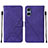 Coque Portefeuille Livre Cuir Etui Clapet YB1 pour Sony Xperia 5 V Violet