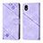 Coque Portefeuille Livre Cuir Etui Clapet YB1 pour Sony Xperia Ace III Violet