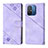 Coque Portefeuille Livre Cuir Etui Clapet YB1 pour Xiaomi Poco C55 Violet