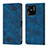 Coque Portefeuille Livre Cuir Etui Clapet YB1 pour Xiaomi Redmi 10 India Bleu