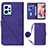 Coque Portefeuille Livre Cuir Etui Clapet YB1 pour Xiaomi Redmi Note 12 4G Violet