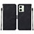 Coque Portefeuille Livre Cuir Etui Clapet YB2 pour Motorola Moto G54 5G Noir