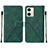 Coque Portefeuille Livre Cuir Etui Clapet YB2 pour Motorola Moto G54 5G Vert