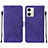 Coque Portefeuille Livre Cuir Etui Clapet YB2 pour Motorola Moto G54 5G Violet