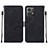 Coque Portefeuille Livre Cuir Etui Clapet YB2 pour Motorola Moto G84 5G Noir