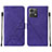 Coque Portefeuille Livre Cuir Etui Clapet YB2 pour Motorola Moto G84 5G Violet