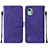 Coque Portefeuille Livre Cuir Etui Clapet YB2 pour Nokia C12 Plus Violet