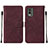 Coque Portefeuille Livre Cuir Etui Clapet YB2 pour Nokia C210 Rouge