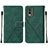 Coque Portefeuille Livre Cuir Etui Clapet YB2 pour Nokia C210 Vert