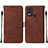 Coque Portefeuille Livre Cuir Etui Clapet YB2 pour Nokia C22 Marron