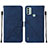 Coque Portefeuille Livre Cuir Etui Clapet YB2 pour Nokia C31 Bleu