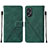 Coque Portefeuille Livre Cuir Etui Clapet YB2 pour Oppo A18 Vert