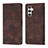 Coque Portefeuille Livre Cuir Etui Clapet YB2 pour Samsung Galaxy A24 4G Marron