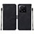 Coque Portefeuille Livre Cuir Etui Clapet YB2 pour Xiaomi Mi 13T 5G Noir