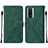 Coque Portefeuille Livre Cuir Etui Clapet YB2 pour Xiaomi Poco F5 Pro 5G Vert