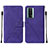 Coque Portefeuille Livre Cuir Etui Clapet YB2 pour Xiaomi Poco F5 Pro 5G Violet