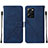 Coque Portefeuille Livre Cuir Etui Clapet YB2 pour Xiaomi Poco X5 Pro 5G Bleu