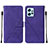 Coque Portefeuille Livre Cuir Etui Clapet YB2 pour Xiaomi Redmi Note 12 4G Violet