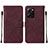 Coque Portefeuille Livre Cuir Etui Clapet YB2 pour Xiaomi Redmi Note 12 Pro Speed 5G Rouge