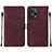 Coque Portefeuille Livre Cuir Etui Clapet YB2 pour Xiaomi Redmi Note 12 Turbo 5G Rouge