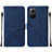 Coque Portefeuille Livre Cuir Etui Clapet YB2 pour Xiaomi Redmi Note 12S Bleu