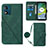 Coque Portefeuille Livre Cuir Etui Clapet YB3 pour Motorola Moto E13 Vert