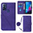 Coque Portefeuille Livre Cuir Etui Clapet YB3 pour Motorola Moto G Play Gen 2 Violet