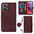 Coque Portefeuille Livre Cuir Etui Clapet YB3 pour Motorola Moto G84 5G Rouge