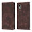 Coque Portefeuille Livre Cuir Etui Clapet YB3 pour Nokia C12 Marron