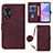 Coque Portefeuille Livre Cuir Etui Clapet YB3 pour Oppo A58 5G Rouge