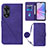 Coque Portefeuille Livre Cuir Etui Clapet YB3 pour Oppo A58 5G Violet