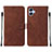 Coque Portefeuille Livre Cuir Etui Clapet YB3 pour Samsung Galaxy A04 4G Marron