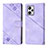 Coque Portefeuille Livre Cuir Etui Clapet YB3 pour Xiaomi Redmi Note 12 Explorer Violet