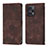 Coque Portefeuille Livre Cuir Etui Clapet YB3 pour Xiaomi Redmi Note 12 Turbo 5G Marron