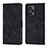 Coque Portefeuille Livre Cuir Etui Clapet YB3 pour Xiaomi Redmi Note 12 Turbo 5G Noir