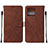 Coque Portefeuille Livre Cuir Etui Clapet YB4 pour Motorola Moto Edge 40 Pro 5G Marron