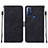 Coque Portefeuille Livre Cuir Etui Clapet YB4 pour Motorola Moto G Play Gen 2 Noir