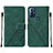 Coque Portefeuille Livre Cuir Etui Clapet YB4 pour Motorola Moto G Play Gen 2 Vert