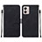 Coque Portefeuille Livre Cuir Etui Clapet YB4 pour Motorola Moto G53 5G Noir