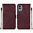 Coque Portefeuille Livre Cuir Etui Clapet YB4 pour Nokia X30 5G Petit