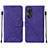 Coque Portefeuille Livre Cuir Etui Clapet YB4 pour Oppo Reno8 T 4G Violet